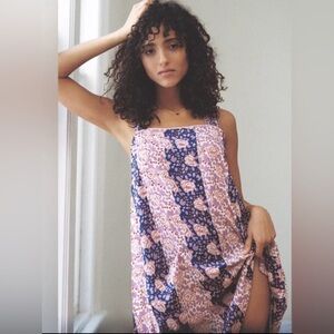 Tiny Palms By Anthropologie Midi Sleeveless Dress